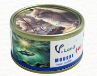 V LAND 無膠功能性Mousse主食罐 80G-吞拿魚+鮮元貝 (免疫健康)