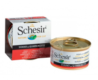 Schesir 啫喱系列 吞拿魚+鮮蝦飯 貓罐頭 85g