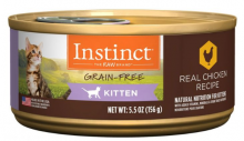 Nature's Variety Instinct Cat Canned Food - Grain Free Chicken - Kitten 3oz