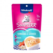 Vitakraft 貓濕包 高湯吞拿魚+蟹肉棒+銀魚 50g