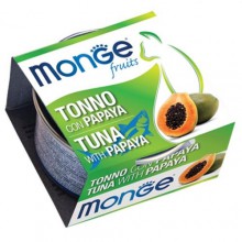 MONGE 生果系列 貓罐頭 80g - 吞拿魚木瓜