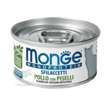 Monge 單一蛋白貓罐頭 - 鮮雞肉+豌豆 80g x24罐優惠