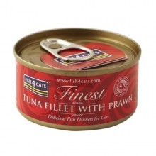 Fish4Cats TUNA FILLET WITH PRAWN (CTW625) 鮮蝦吞拿魚柳 70g