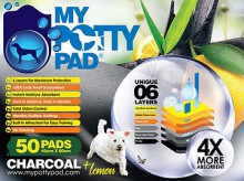 My Potty Pad  殿堂吸活性炭寵物尿墊 50片裝 (檸檬味) 45 cm x 60cm