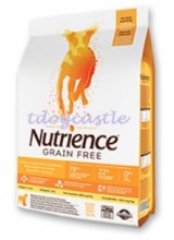 NUTRIENCE GRAIN FREE 火雞、雞、鯡魚－無穀物狗糧 (D6171) 5.5lb