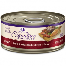 Wellness Signature Selects 無穀物 - 厚切牛肉雞肉配方貓罐 2.8oz