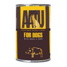 AATU狗用主食罐頭 豬肉配野豬全配方 400G