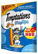 Temptations 三重奏貓小食 吞拿魚,蝦,三文魚 超量裝 180g
