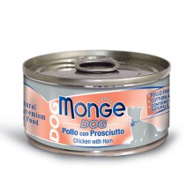 MONGE 狗罐頭-鮮味雞肉系列- 雞肉拼火腿口味 95G