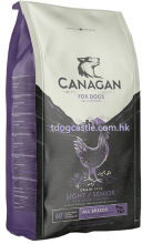 Canagan Light/Senior For Dogs 無穀物減肥/老犬糧 12Kg (紫色)
