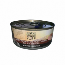 Pure 無穀物 全犬主食罐頭 雞肉，牛肉， 番薯與青豆 70G