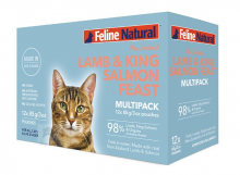 F9 Feline Natural 羊肉及三文魚 貓濕包 Lamb & King Salmon 85g x12包優惠