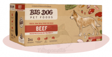 Big Dog BARF For Dog 大笨狗 Beef 牛肉急凍生肉狗糧 (12x250g) 3kg