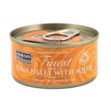 Fish4Cats TUNA FILLET WITH SQUID (CTW059) 魷魚吞拿魚柳 70g