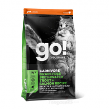 GO! SOLUTIONS™活力營養系列-無穀物淡水鱒魚+三文魚貓糧配方 16LBS