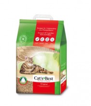 Cat's Best 不黏毛黏結木粗粒貓砂 (紅色) (17.2KG)