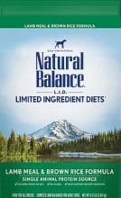 Natural Balance® L.I.D.糙米系 - 羊肉成犬糧 28lbs