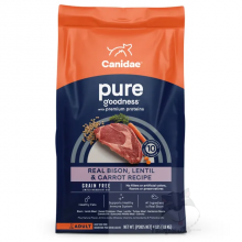Canidae Pure with Bison 無穀物陸地成犬配方 (美洲野牛, 小扁豆&紅蘿蔔) 10磅