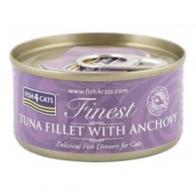 Fish4Cat TUNA FILLET W ANCHOVY (CTW332) 鳳尾魚吞拿魚柳 70g