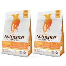 NUTRIENCE GRAIN FREE 火雞、雞、鯡魚－無穀物狗糧 (D6171) 5.5lb x 2包