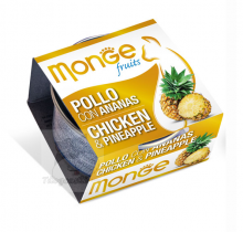 MONGE 水果系列 - 鮮雞肉配菠蘿 貓罐頭 80g