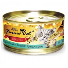 Fussie Cat Super Premium 高竇貓純天然貓罐頭(雞肉+鯷魚) - 80g