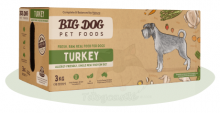 Big Dog BARF For Dog 大笨狗 Turkey 火雞肉急凍生肉狗糧 (12x250g) 3kg