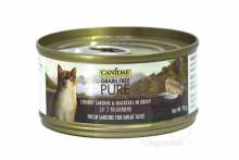 Canidae® PURE 沙丁魚與鯖魚貓罐頭 70g