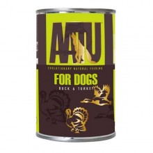 AATU狗用主食罐頭 鴨肉配火雞全配方 400G