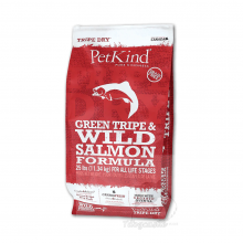 PetKind 無穀物羊草胃及三文魚配方狗乾糧 14LBS