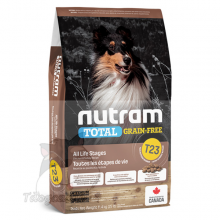 Nutram T-23 Nutram Total Grain-Free® Chicken and Turkey Recipe Dog Food(Big Bite) 無穀火雞配方(大粒) 2kg