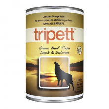 PetKind Tripett 無穀物狗罐頭 - 牛肉, 鴨肉及三文魚肉配方 14oz