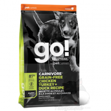 GO! SOLUTIONS™ 活力營養系列-無穀物雞肉+火雞+鴨肉幼齡狗糧配方 3.5LBS