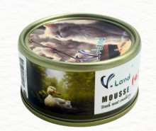 V LAND 無膠功能性Mousse主食罐 80G-鴨肉+蔓越莓 (泌尿健康)