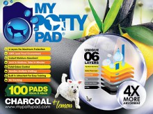 My Potty Pad  殿堂吸活性炭寵物尿墊 100片裝 (檸檬味) 33 cm x 45cm