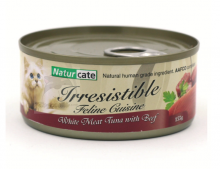 Naturcate NC155-7 白肉吞拿魚+牛肉 貓罐頭 155g