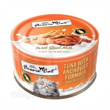 Fussie Cat 高竇貓極品吞拿魚山羊奶湯汁主食罐 - 極品吞拿魚 + 鯷魚 70g