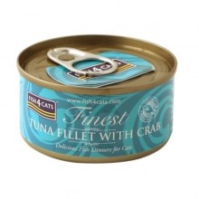 Fish4Cats TUNA FILLET W CRAB (CTW618) 蟹肉吞拿魚柳 70g