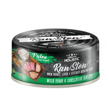 ABSOLUTE HOLISTIC Raw Stew - WILD TUNA & SHELLFISH 鴨+野生白肉金槍魚+貝類 (黑綠) AH7373