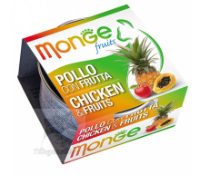 MONGE 水果系列 - 雞肉+雜果 貓罐頭 80g